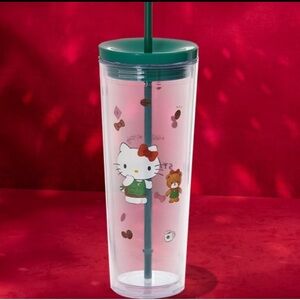 ❌SOLD❌Hello Kitty x Starbucks Cold Cup with Straw